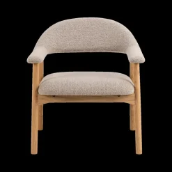 Ygo Fauteuil COLETTE Monza Beige - Poot Eik| Fauteuils