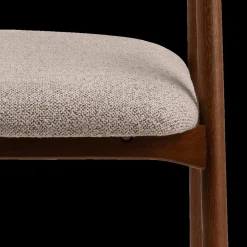 Ygo Fauteuil COLETTE Monza Beige - Poot Walnoot| Fauteuils