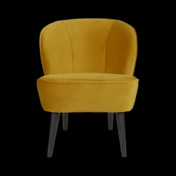 Ygo Fauteuil CORKSCREW Oker Velvet| Fauteuils