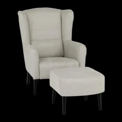 Ygo Fauteuil SPAIN met poef Matana Sepia| Fauteuils