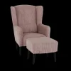 Ygo Fauteuil SPAIN met poef Poso Pink| Fauteuils