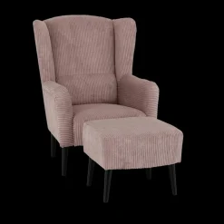 Ygo Fauteuil SPAIN met poef Poso Pink| Fauteuils