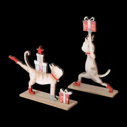 Ygo Fig. MITZI Kat Hout Multi Ass.| Kerst