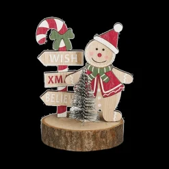 Ygo Figuur Peperkoek Hout/Rood| Kerst