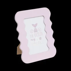 Ygo Fotokader MERMAID 10x15 Roze Hout| Decoratieve Accessoires