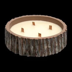 Ygo Geurkaars PINEDORF Stam Rond Keramiek Bruin| Woondecoratie