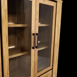 Ygo Glaskast ANTONIO French Oak B133| Vitrinekasten