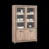 Ygo Glaskast DELPHINE 2D/Glas - 2D (incl. LED) B133| Vitrinekasten