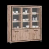 Ygo Glaskast DELPHINE 3D/Glas - 3D (incl. LED) B191| Vitrinekasten