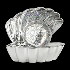 Ygo Glitterlamp SHELL Led Zilver| Decoratieve Accessoires|Kinderverlichting