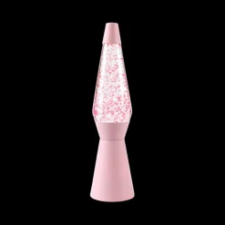 Ygo Glitterlamp SPACESHIP Pastel Roze| Decoratieve Accessoires|Kinderverlichting