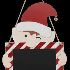 Ygo Hangend Krijtbord CLIPPER Elf Rood/Wit| Kerst