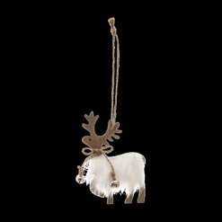 Ygo Hanger Rendier PORO Hout/Bont Ass.| Kerst