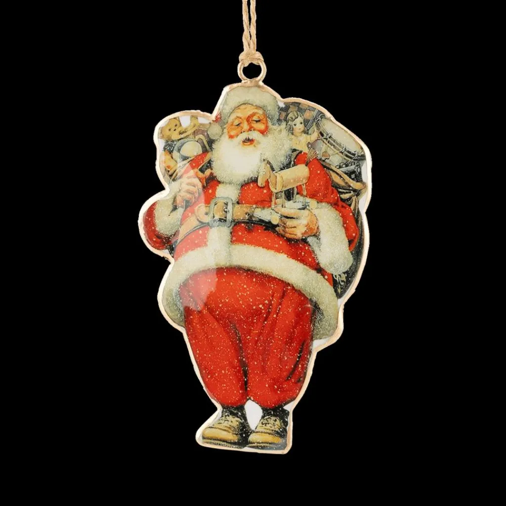 Ygo Hanger VINTAGE SANTA Kerstman Met. Multi| Kerst