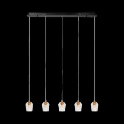 Ygo Hanglamp BERLIANE 5Del. Lang Transparant| Hanglampen