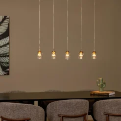 Ygo Hanglamp BERLIANE 5Del. Lang Transparant| Hanglampen