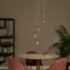 Ygo Hanglamp BERLIANE 5Del. Rond Transparant| Hanglampen