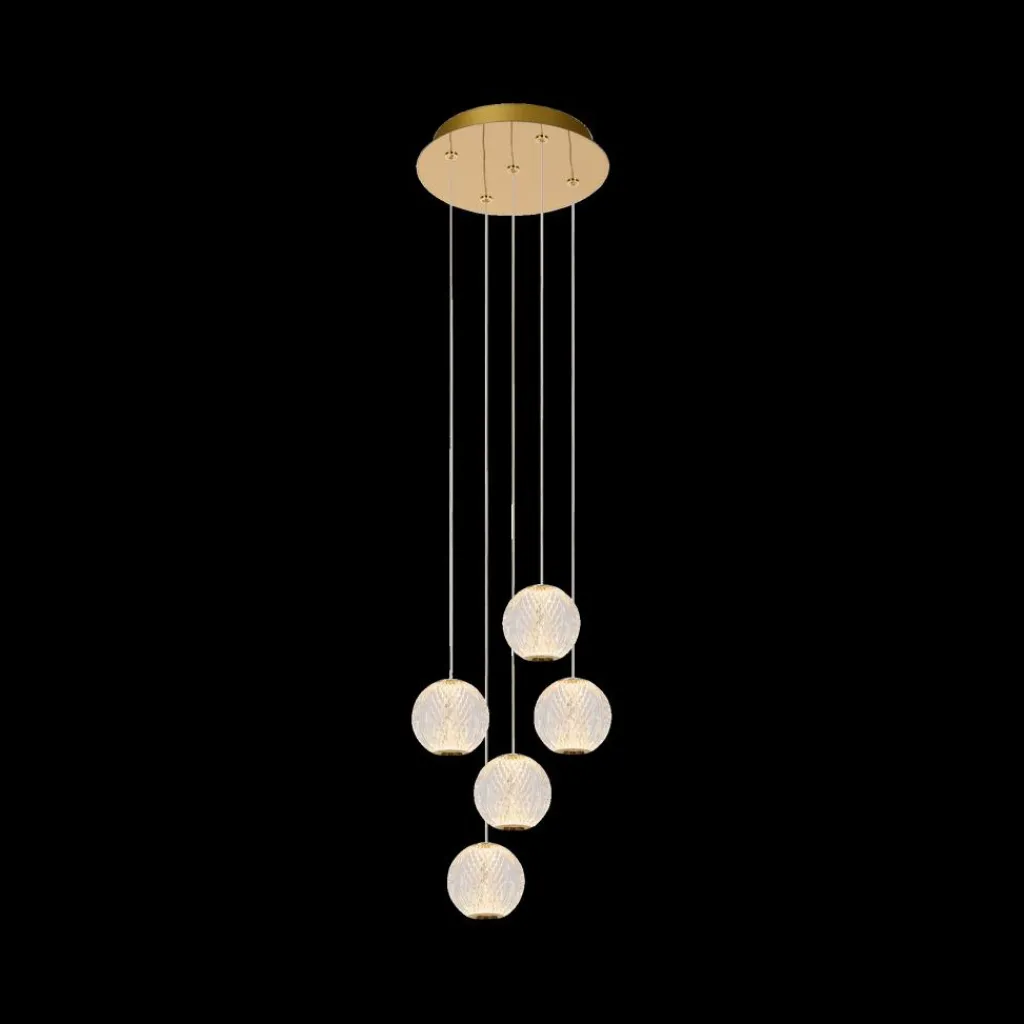 Ygo Hanglamp CINTRA Rond 5Del. Transparant| Hanglampen