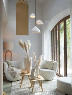 Ygo Hanglamp ELIMO Mat Crème S| Hanglampen
