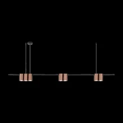 Ygo Hanglamp ISE 7Del. Geborst. Brons/Zwart| Hanglampen