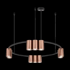 Ygo Hanglamp ISE 10Del. Gebrost. Brons/Zwart| Hanglampen