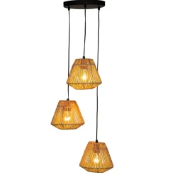 Ygo Hanglamp JILYS Rond 3Del. Naturel| Hanglampen