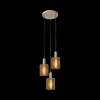Ygo Hanglamp LAMBRES 3Del. Rond Taupe| Hanglampen