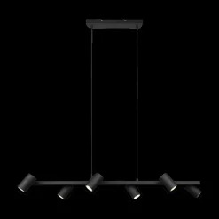 Ygo Hanglamp MARLEY 6-Delig Metaal Zwart| Hanglampen