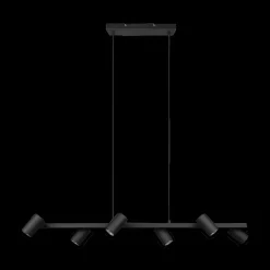 Ygo Hanglamp MARLEY 6-Delig Metaal Zwart| Hanglampen