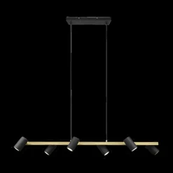 Ygo Hanglamp MARLEY 6-Delig Metaal Zwart/Goud| Hanglampen