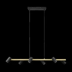 Ygo Hanglamp MARLEY 6-Delig Metaal Zwart/Goud| Hanglampen