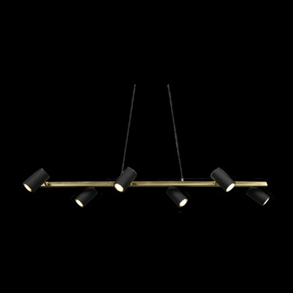 Ygo Hanglamp MARLEY 6-Delig Metaal Zwart/Goud| Hanglampen