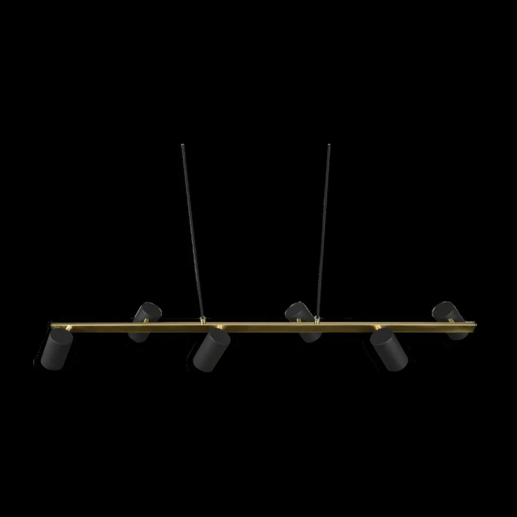Ygo Hanglamp MARLEY 6-Delig Metaal Zwart/Goud| Hanglampen