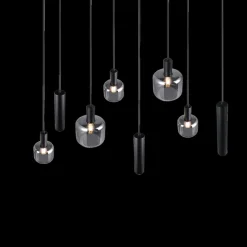 Ygo Hanglamp MATARO 8Del. Zwart| Hanglampen