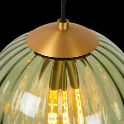 Ygo Hanglamp MONSARAZ 1Del. Glas Groen| Hanglampen