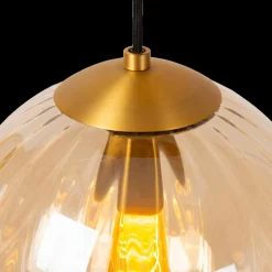 Ygo Hanglamp MONSARAZ 1Del. Glas Amber| Hanglampen