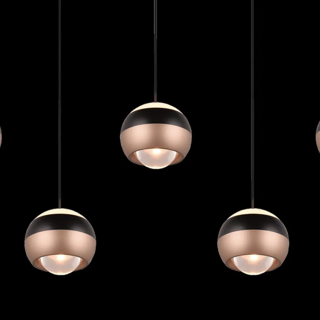 Ygo Hanglamp ORBIT 5Del. Zwart/Coffee| Hanglampen