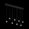Ygo Hanglamp ORBIT 8Del. Zwart/Coffee| Hanglampen