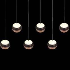 Ygo Hanglamp ORBIT 8Del. Zwart/Coffee| Hanglampen