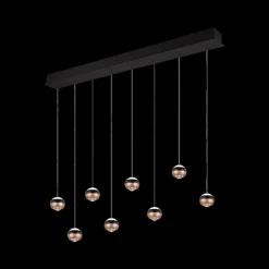 Ygo Hanglamp ORBIT 8Del. Zwart/Coffee| Hanglampen