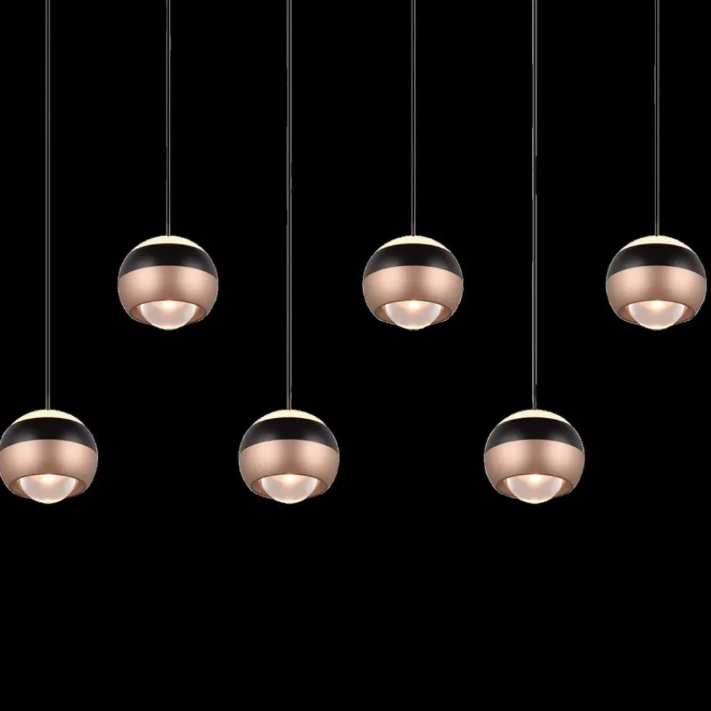 Ygo Hanglamp ORBIT 8Del. Zwart/Coffee| Hanglampen