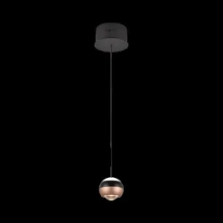 Ygo Hanglamp ORBIT 1Del. Zwart/Coffee| Hanglampen