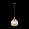 Ygo Hanglamp OSIRA Ø30 Zwart/Glas Amber| Hanglampen