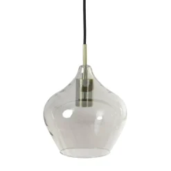 Ygo Hanglamp RAKEL 5Del. Ant. Brons/Glas Smoke| Hanglampen
