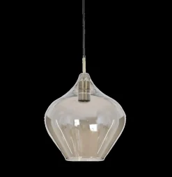 Ygo Hanglamp RAKEL XL Ant. Brons/Glas Smoke| Hanglampen