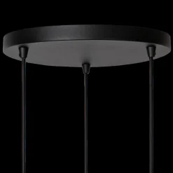Ygo Hanglamp ROSAS 3Del. Rond Zwart/Goud| Hanglampen