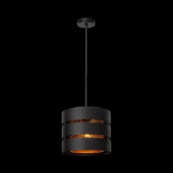 Ygo Hanglamp ROSAS 1Del. Zwart/Goud| Hanglampen
