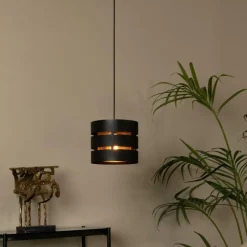 Ygo Hanglamp ROSAS 1Del. Zwart/Goud| Hanglampen