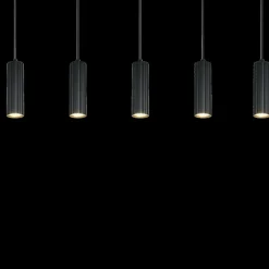 Ygo Hanglamp SOKA 5Del. Metaal Zwart| Hanglampen