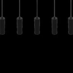 Ygo Hanglamp SOKA 5Del. Metaal Zwart| Hanglampen